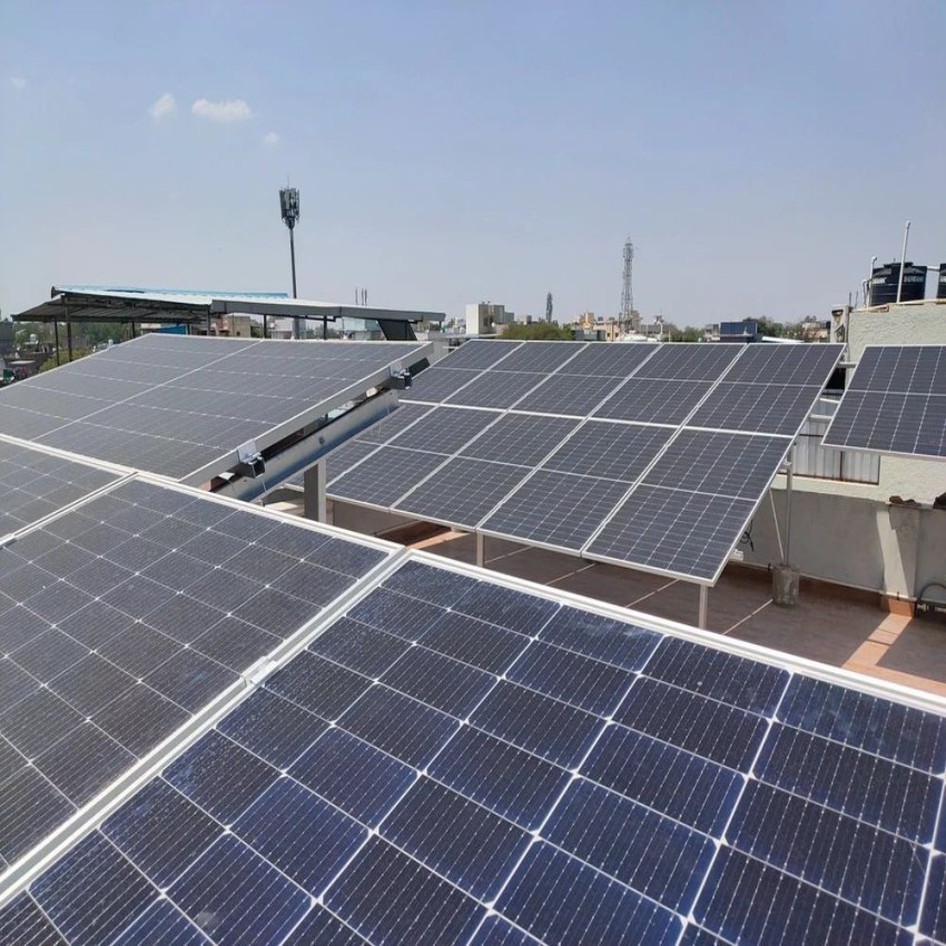 Industrial solar installation