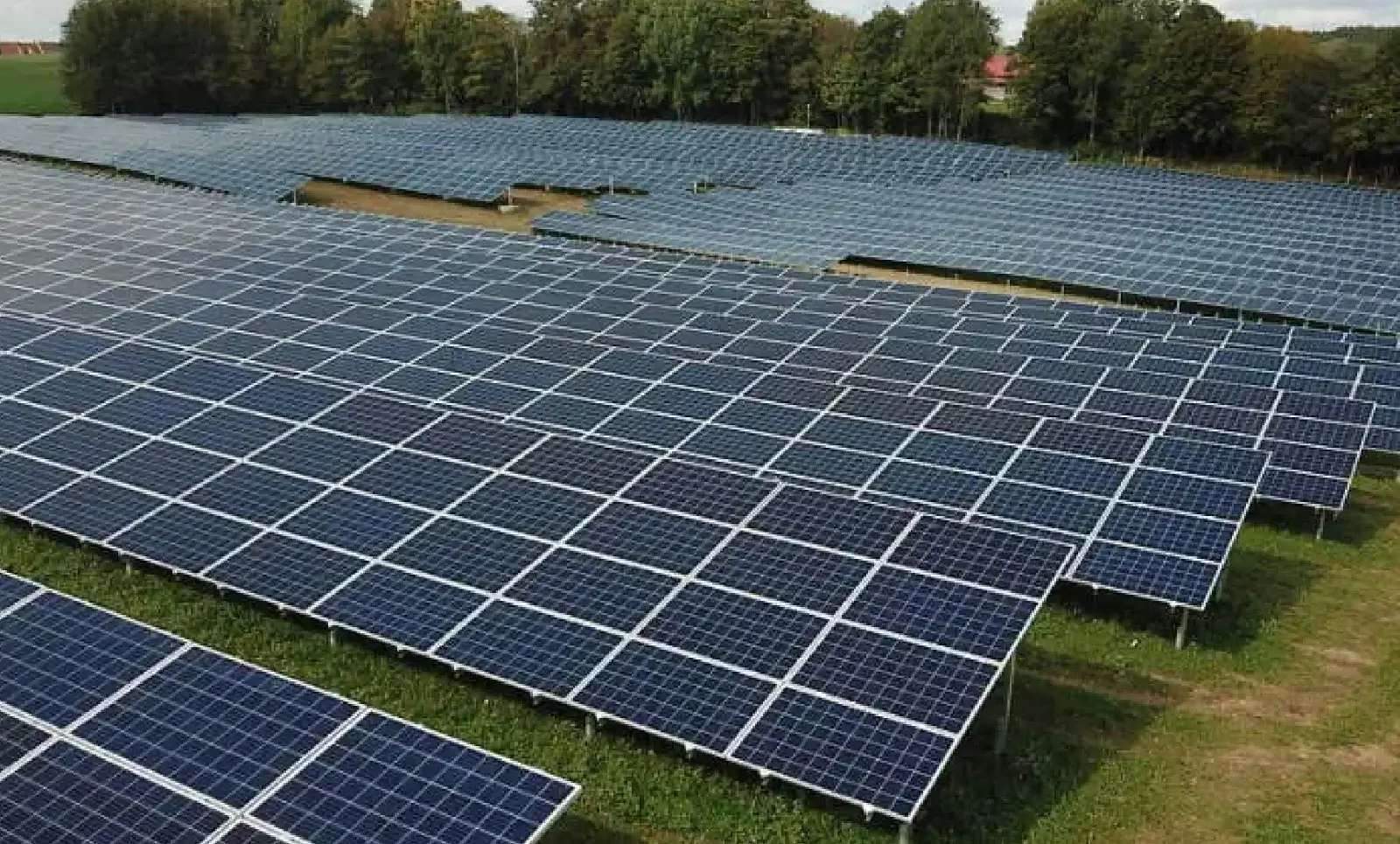 Large scale industrial solar plant